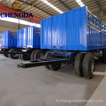 Configuration personnalisée 3 essieux camion remorque pleine cargaison